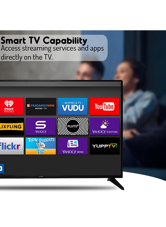 Toshiro - 60 Inch 4K UHD Smart LED TV | Android OS | 60 Hz refresh rate| Smart Apps including Twitter, Facebook, and Skype | Built-In Wi-Fi & DLNA | HDMI & USB Ports | Quad-Core Processor - TRO4K60SLED/TRO604KSLED2 Black - Image 1
