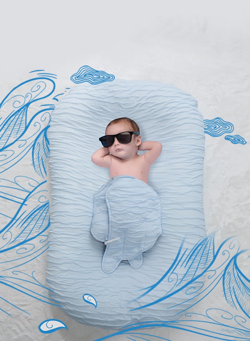Sunveno Dupont Baby Nest Wings - Blue  - Image 5