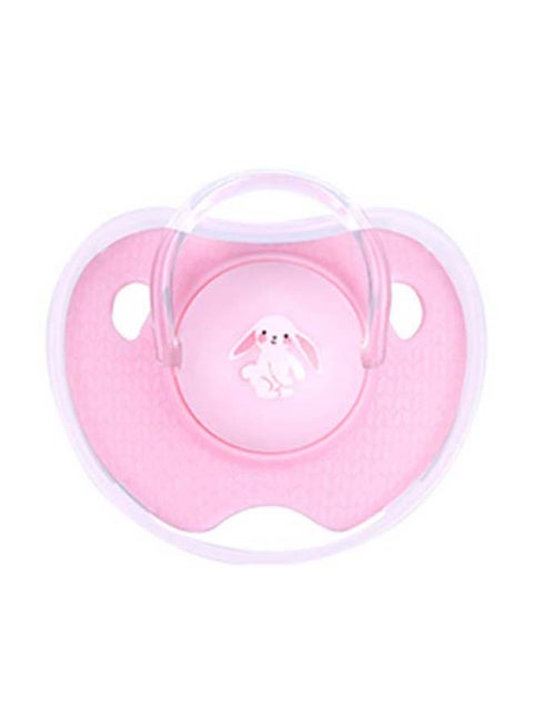 Pacifier Silicone Flat Head 0+6 months Pink