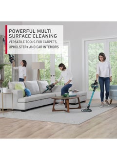 HOOVER Onepwr Blade Max Dual Cordless Vacuum Cleaner Machine, Up To 90 min Runtime, Antimicrobial Protection, Multi-Surface Cleaning, 2 Batteries 6 W CLSV-BPME Black/Blue  - Image 2