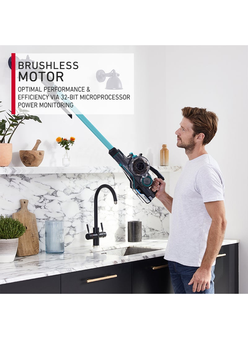 HOOVER - Onepwr Blade Max Dual Cordless Vacuum Cleaner Machine, Up To 90 min Runtime, Antimicrobial Protection, Multi-Surface Cleaning, 2 Batteries 6 W CLSV-BPME Black/Blue - Image 1