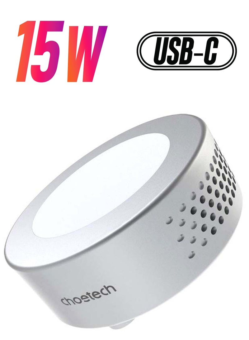 CHOETECH 15W MagLeap(Magsafe) Refrigeration Wireless Charger for Apple iPhone 13 Pro/13 Pro Max/13 Mini/13 & 12 Series Grey - Image 1