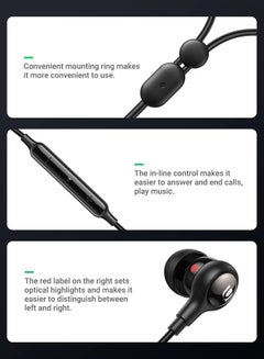 Ugreen In-ear Headphone 3.5mm Wired Earphone with Microphone Headset Stereo Sound Noise Isolating Earphones for MacBook Pro 2021 iPhone iPod iPad Mac Studio PS4/ PS5 Black  - Image 5