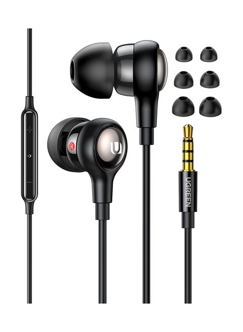 In-ear Headphone 3.5mm Wired Earphone with Microphone Headset Stereo Sound Noise Isolating Earphones for MacBook Pro 2021 iPhone iPod iPad Mac Studio PS4/ PS5 Black