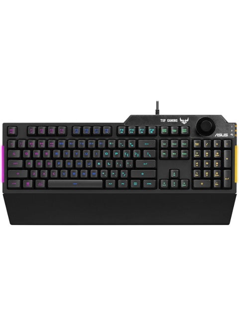 RA04 Tuf Gaming K1/AR/غشاء لوحة المفاتيح باللون الأسود