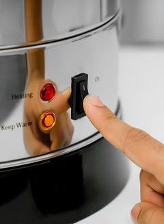 GEEPAS Stainless Steel Electric Kettle, Auto & Resettable Thermostat, Highly Efficient and Energy Saving,Boil Dry Protection, Heats Up Quickly & Easily 20 L 1650 kW GK38048 Silver/Black  - Image 3