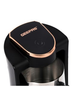 GEEPAS Turkish Coffee Maker, 4 Cups Capacity,Plastic Materials With Stainless Steel Heat Plate | Overflow Prevention System | Sound Alarm System | Auto-Shut Off 600 W GCM41517N Black  - Image 5