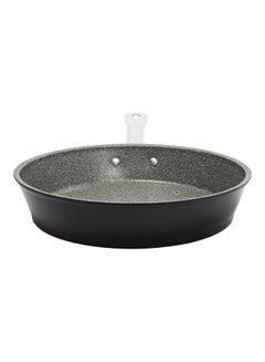 Serenk Excellence Non Stick Frying Pan, PFOA Free Granite, 1.9 qt, Capsulated Bottom, Oven and Dishwasher Safe, 10 in/26 cm, Black and Grey 10 in/26 cmLiters