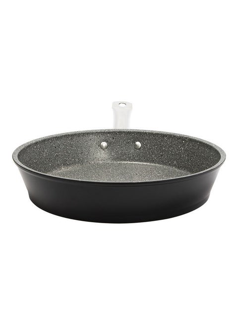 Serenk Excellence Non Stick Frying Pan, PFOA Free Granite, 1.9 qt, Capsulated Bottom, Oven and Dishwasher Safe, 10 in/26 cm, Black and Grey 10 in/26 cmLiters