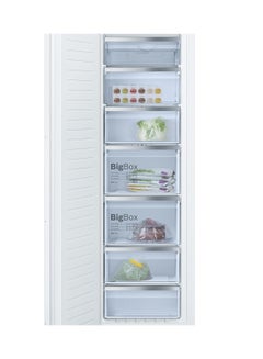 BOSCH Built-In Freezer with NoFrost, 60 cm, Stainless Steel, with Big Box Drawer for Large Food Items 120 W GIN81AE30M White  - Image 1