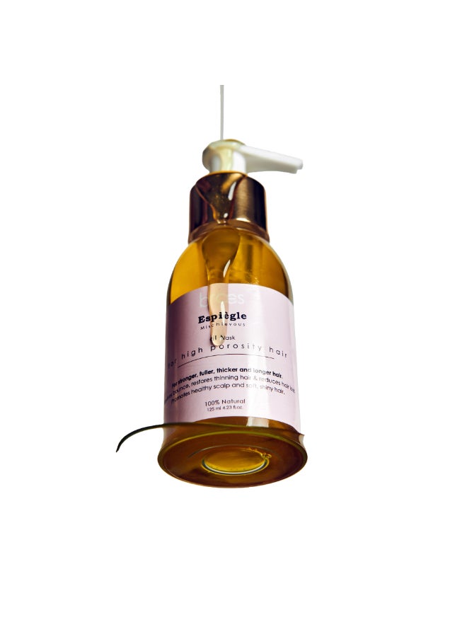 Braes Oil Mask For High Porosity Hair-Hair Growth & Repair White 125ml - Image 3
