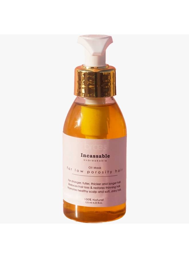 Braes Oil Mask For Low Porosity Hair-Hair Growth & Repair White 125ml 