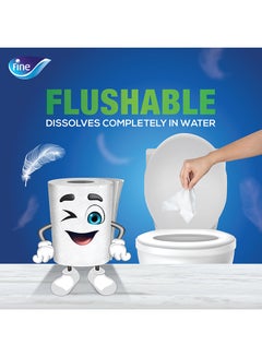 Fine Comfort XL Toilet Paper 2 Ply, 20 Rolls x 250 Sheets White  - Image 4