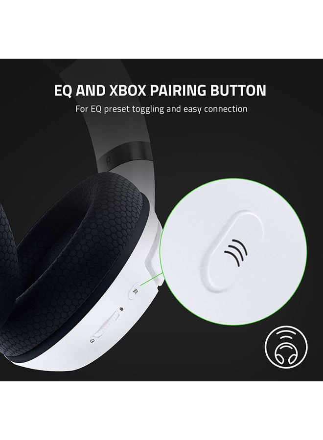 RAZER - Razer Kaira for Xbox Wireless Gaming Headset, Razer TriForce Titanium 50mm Drivers, Razer HyperClear Cardioid Mic, Breathable memory foam ear cushions - White - Image 1