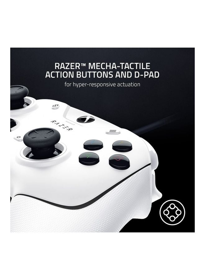 RAZER - Wolverine V2 Wired Gaming Controller: Mecha-Tactile Action Buttons, 2 Remappable Multifunction Buttons, D-Pad, Hair Trigger Mode with trigger stops, For Xbox Series X/S, Xbox One, PC - White - Image 1