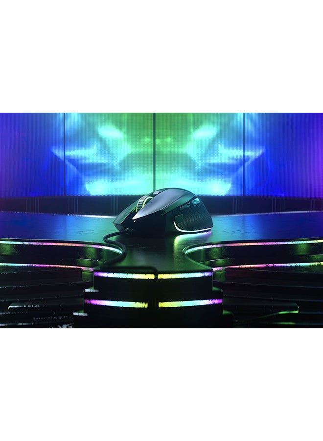 RAZER - Basilisk V3 Wired Gaming Mouse - 26,000 DPI Focus+ Optical Sensor, 11 Programmable Hyperresponse Buttons, Customizable RGB Chroma Lighting, Ergonomic Right-Handed Design, Optical Mouse Switches for Fast Click Response, Adjustable Scroll Wheel Resistance, Onboard Memory for Profiles, Speedflex Cable for Zero Drag, Powered by Razer Synapse 3, Compatible with Windows and macOS | RZ01-04000100-R3M1 - Image 1