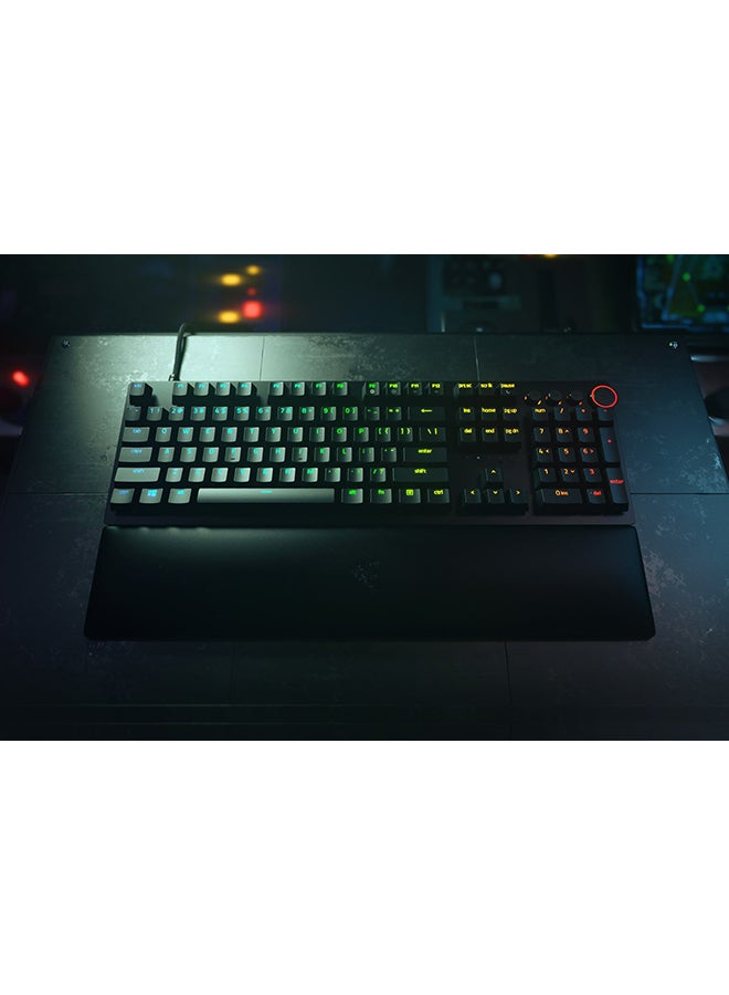 RAZER - Huntsman V2 - Clicky Optical Switch Optical Gaming Keyboard with Near-zero Input Latency - US - Black - Image 1