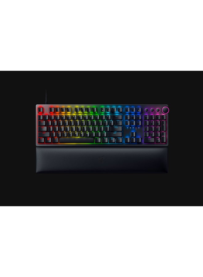 RAZER - Huntsman V2 - Clicky Optical Switch Optical Gaming Keyboard with Near-zero Input Latency - US - Black - Image 1