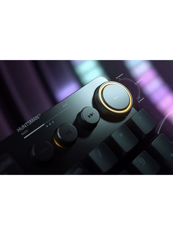 RAZER - Huntsman V2 - Clicky Optical Switch Optical Gaming Keyboard with Near-zero Input Latency - US - Black - Image 1