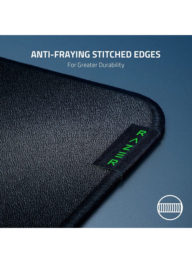 RAZER - Razer Strider Hybrid Mouse Mat, Soft Base & Smooth Glide, Firm Gliding Surface, Anti-Slip Base, Rollable & Portable, Anti-Fraying Stitched Edges, Water-Resistant, Large - Black - Image 1