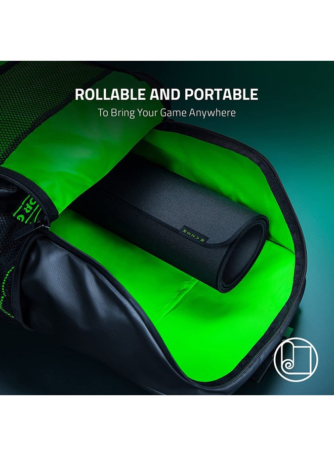 RAZER Razer Strider Hybrid Mouse Mat, Soft Base & Smooth Glide, Firm Gliding Surface, Anti-Slip Base, Rollable & Portable, Anti-Fraying Stitched Edges, Water-Resistant, XXLarge - Black - Image 4
