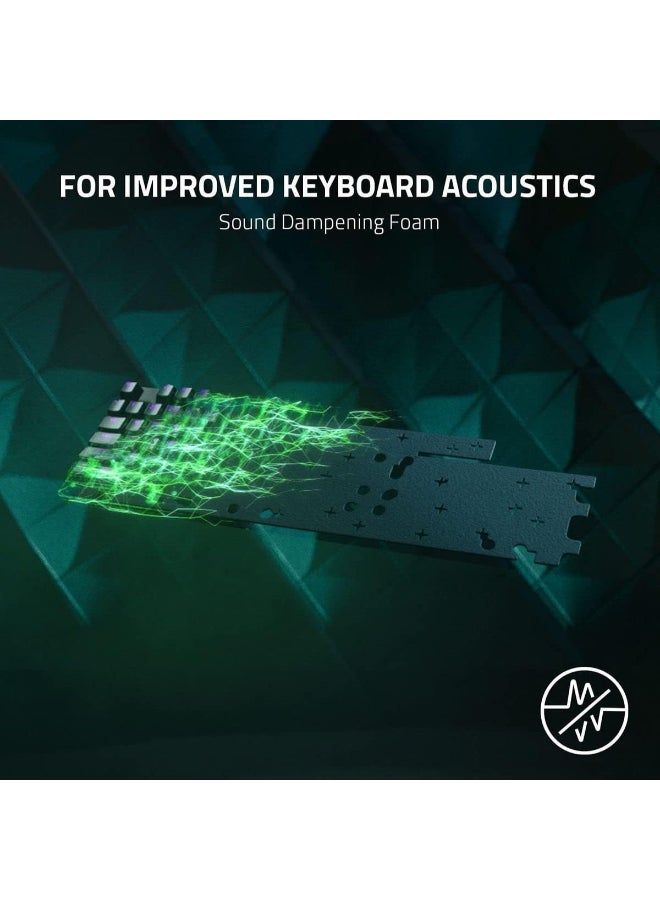 ريزر - لوحة مفاتيح الألعاب الضوئية Razer Huntsman V2 بدون مفتاح، مفاتيح Razer Linear Optical Switches Gen 2، Doubleshot PBT Keycaps، مفتاح بصري خطي رغوي لتخفيف الصوت، أحمر أمريكي - أسود - Image 1