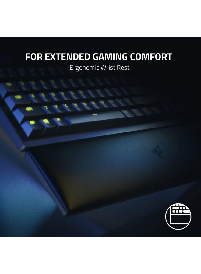 ريزر - لوحة مفاتيح الألعاب الضوئية Razer Huntsman V2 بدون مفتاح، مفاتيح Razer Linear Optical Switches Gen 2، Doubleshot PBT Keycaps، مفتاح بصري خطي رغوي لتخفيف الصوت، أحمر أمريكي - أسود - Image 1