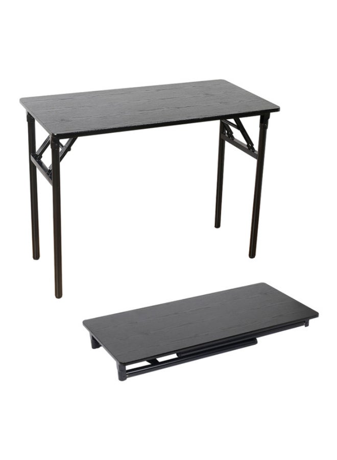Generic Black Foldable Table - Portable, Lightweight, and Space-Saving Design for Indoor and Outdoor Use | Portable Folding table, Multipurpose Outdoor, Indoor, Picnic, Camping, Travel Utility table. Black  - Image 2