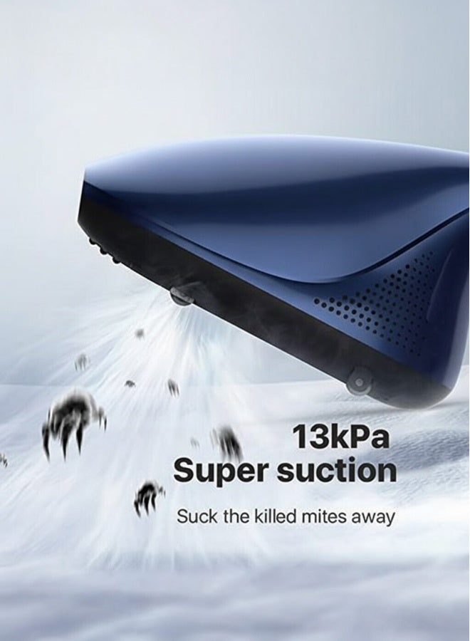 ديرما مكنسة كهربائية داست ميت خفيفة الوزن 13 كيلو باسكال خفيفة الوزن، جهاز تحكم سلكي محمول بالأشعة فوق البنفسجية 0.2 L 450 kW CM818 أزرق - Image 4