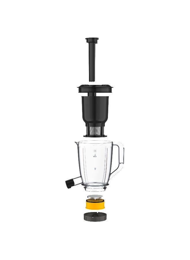 مولينكس بليند فورس 2 في 1، خلاط مع وعاء عصارة، إبريق بلاستيكي، صحي ومريح 2.0 لتر 600.0 واط LM42Q127 أبيض 2 L 600 W LM42Q127 أبيض - Image 4