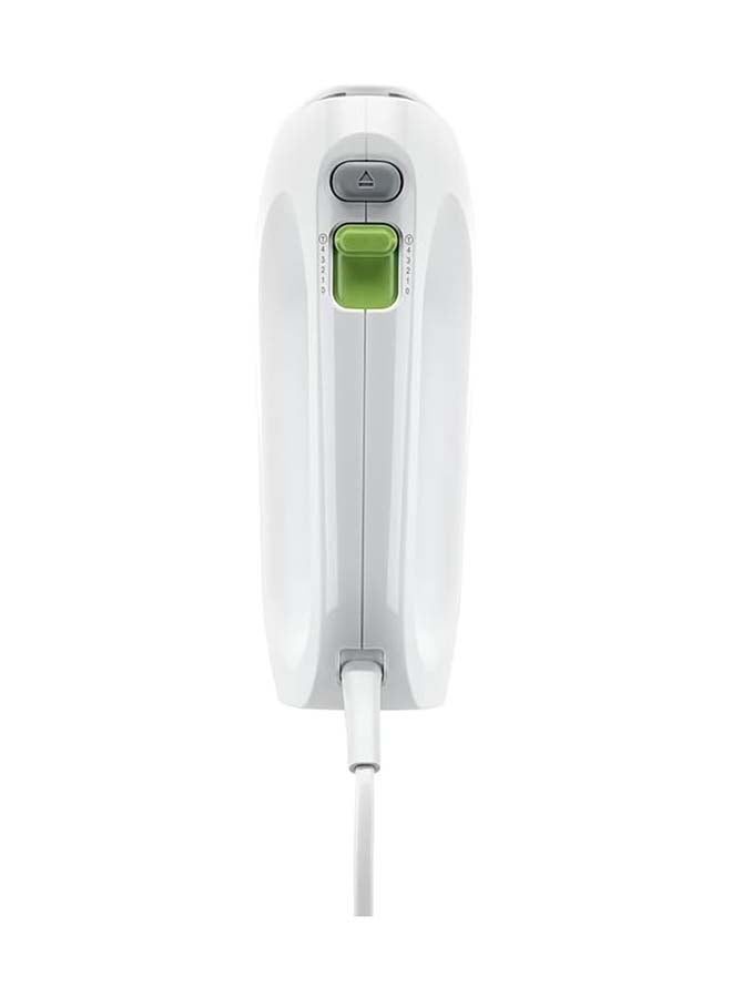 BRAUN Hand Mixer, 4 Speeds Turbo, Smart Mix, 2 Stainless Steel Whisks, 2 Stainless Steel Hooks 400 W HM1010WH White - Image 2