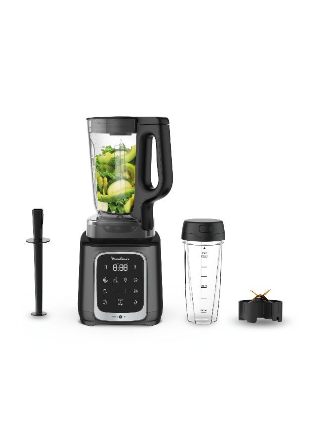 مولينكس خلاط عالي السرعة مع 6 شفرات 1.75 L 1600 W LM91HD27 أسود/ فضي - Image 2