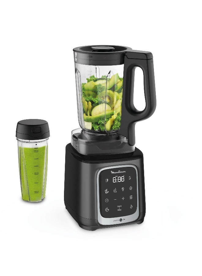 مولينكس خلاط عالي السرعة مع 6 شفرات 1.75 L 1600 W LM91HD27 أسود/ فضي - Image 1