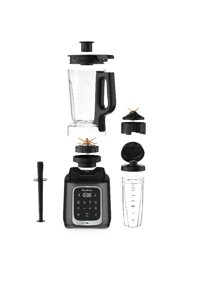 مولينكس خلاط عالي السرعة مع 6 شفرات 1.75 L 1600 W LM91HD27 أسود/ فضي - Image 5