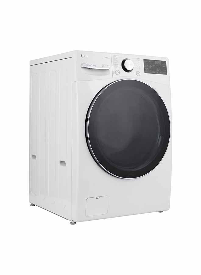 إل جي - غسالة تحميل أمامي تعمل بالبخار مع اتصال واي فاي WF1510WHT أبيض - Image 1
