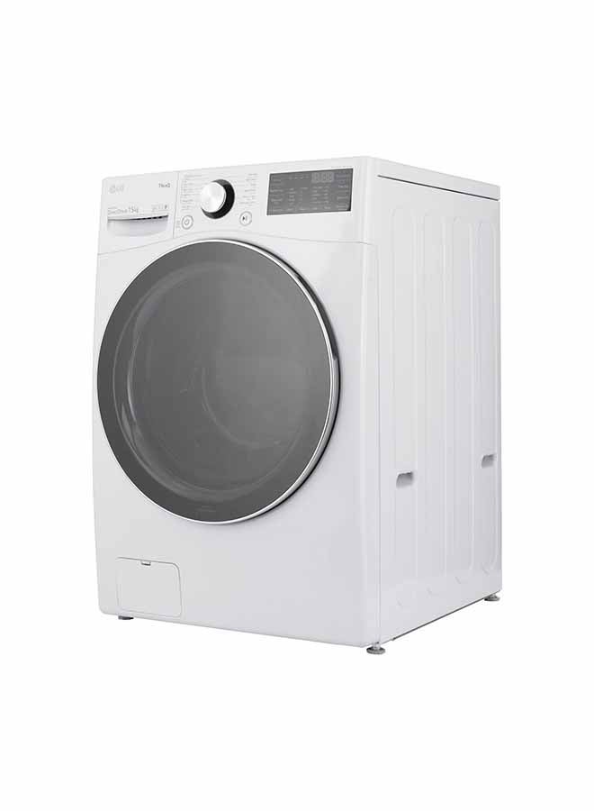 إل جي - غسالة تحميل أمامي تعمل بالبخار مع اتصال واي فاي WF1510WHT أبيض - Image 1