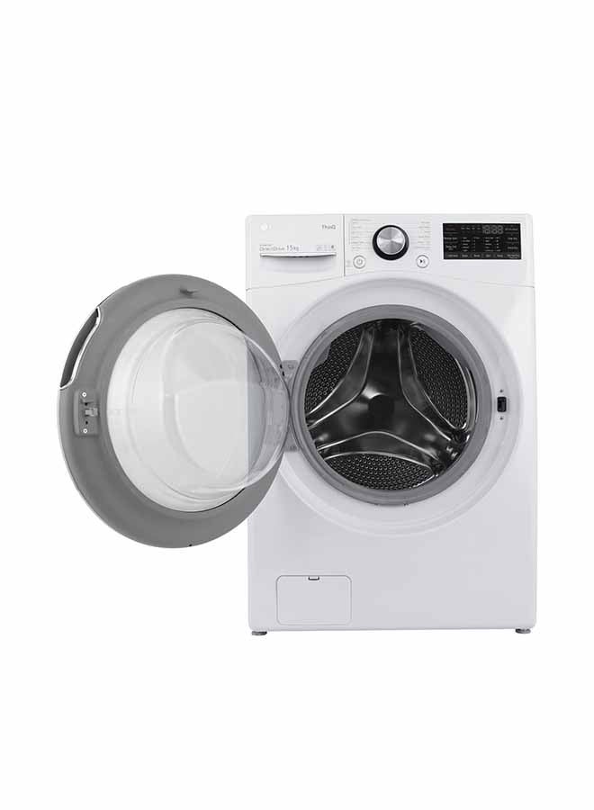 إل جي - غسالة تحميل أمامي تعمل بالبخار مع اتصال واي فاي WF1510WHT أبيض - Image 1