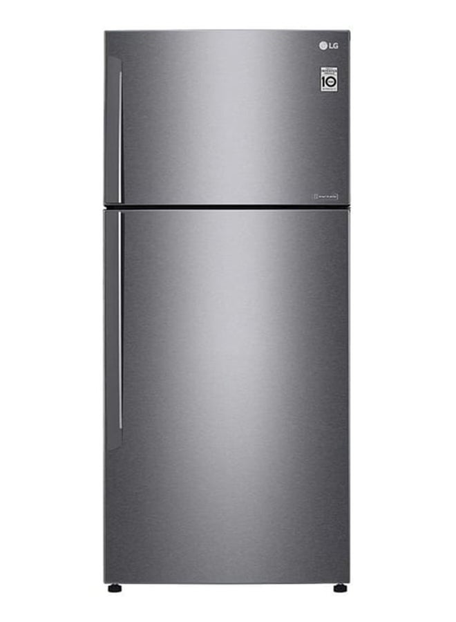LG 509L Net Capacity, Top Mount Double Door Refrigerator With Smart Inverter Compressor, Door Cooling, Multi AirFlow 495 kW GN-C782HQCL Dark Graphite  - Image 1