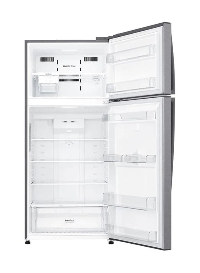 LG 509L Net Capacity, Top Mount Double Door Refrigerator With Smart Inverter Compressor, Door Cooling, Multi AirFlow 495 kW GN-C782HQCL Dark Graphite  - Image 3