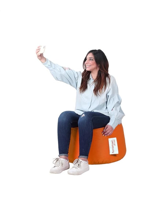 Hometown - Pvc Plain-Regular  Beanbags Orange Regularcm - Image 1