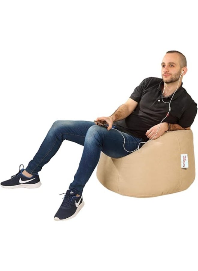 Hometown - Sabia Plain-Regular  Beanbags Beige Regularcm - Image 1