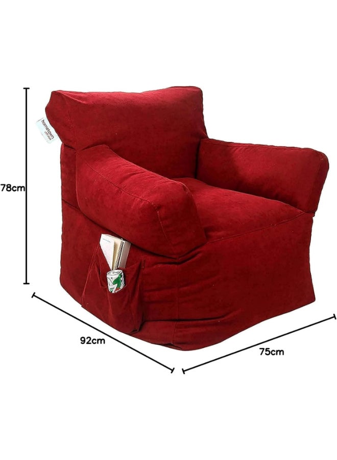 Hometown Sabia Plain-X Large Beanbags Burgendy X Largecm  - Image 2