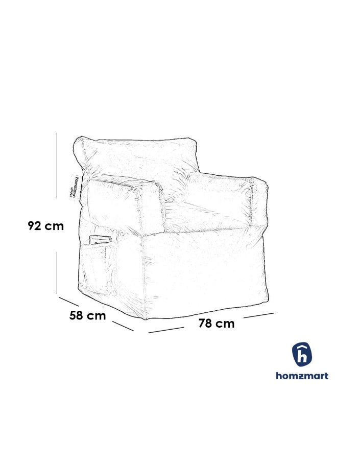 Hometown Sabia Plain-X Large Beanbags Gray X Largecm  - Image 2