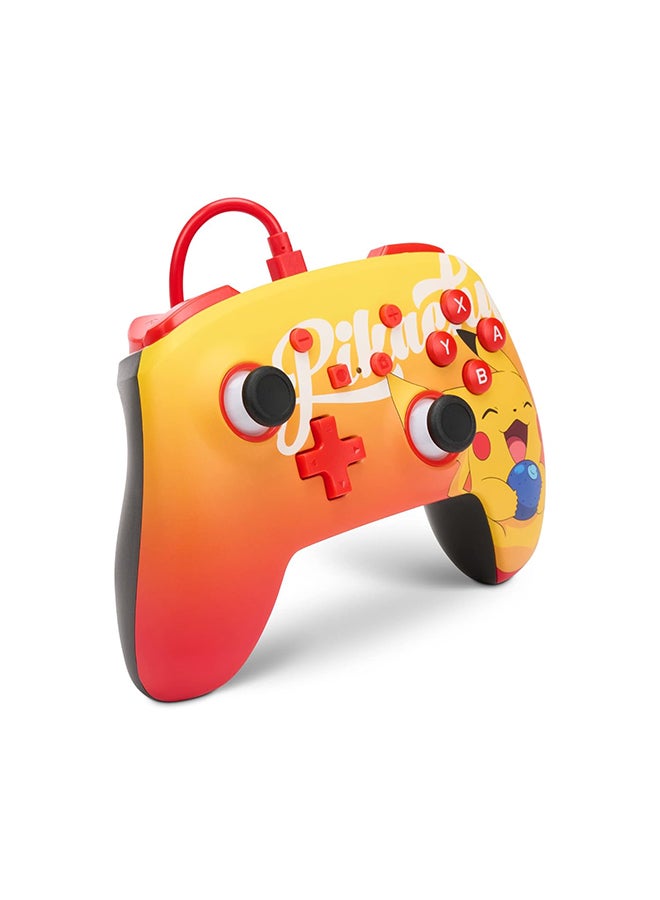 PowerA PowerA Enhanced Wired Controller for Nintendo Switch - Oran Berry Pikachu, Nintendo Switch - OLED Model, Gamepad, Game controller, Wired controller, Officially licensed - Image 2