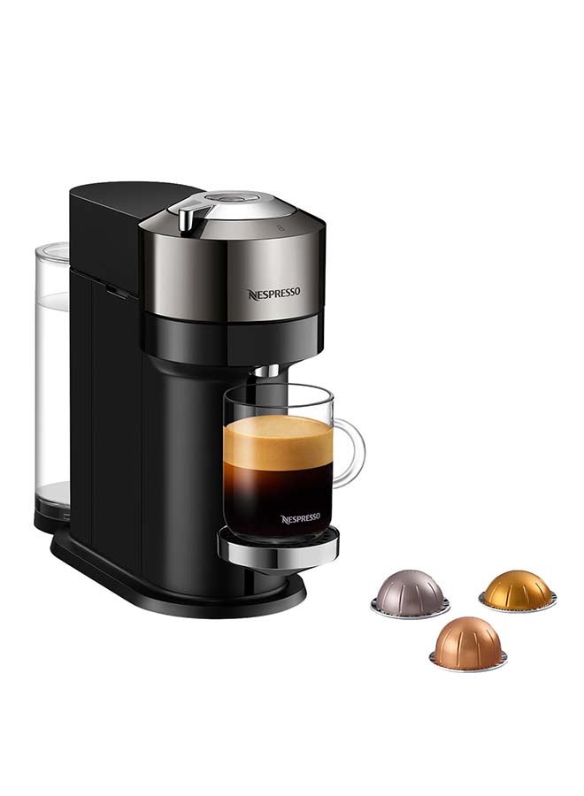 NESPRESSO Nespresso Vertuo Next Metallic, Coffee Machine 1.1 L 1500 W GCV1-GB-ME-NE Silver/Black 