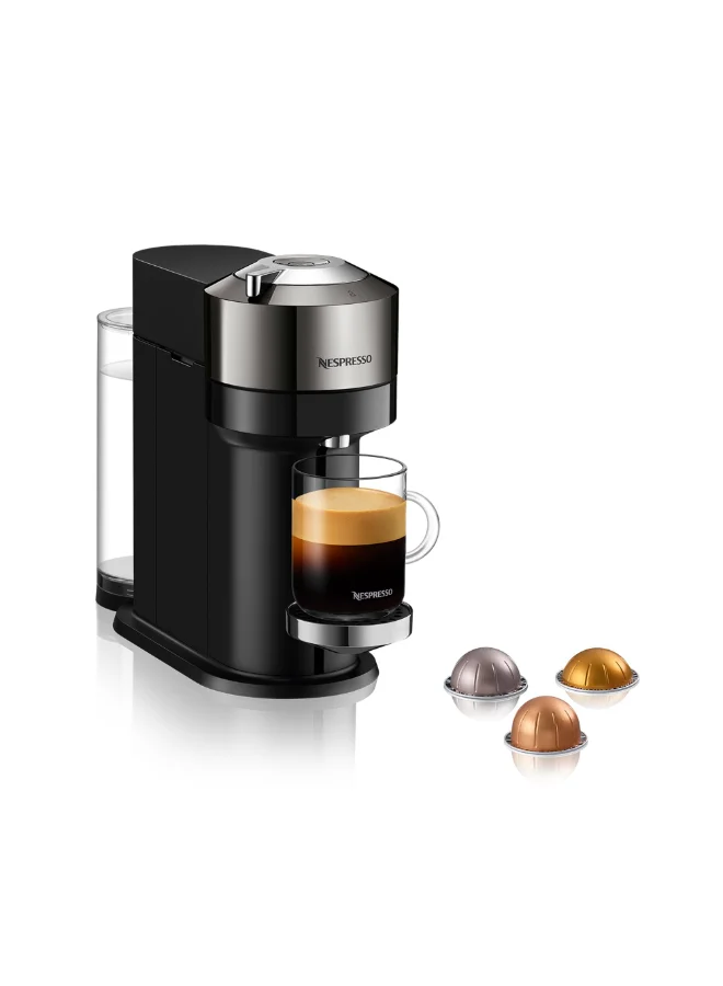 نسبرسو نسبريسو فيرتو نكست GCV1 ماكينة تحضير القهوة بالكبسولات، تحضر 7 أحجام أكواب للقهوة السوداء، 1.1 لتر، كروم غامق