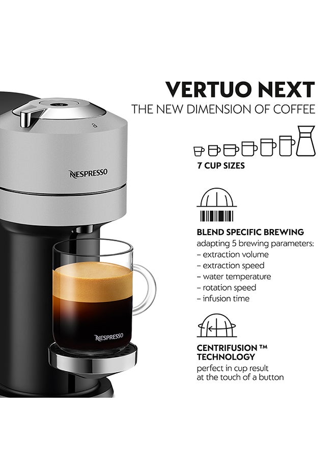 Nespresso - Vertuo Next Coffee Machine By Nespresso, Silver, 1.1L (UAE Version) 1.1 L 1500 W GCV1-GB-SI-NE2 Silver - Image 1