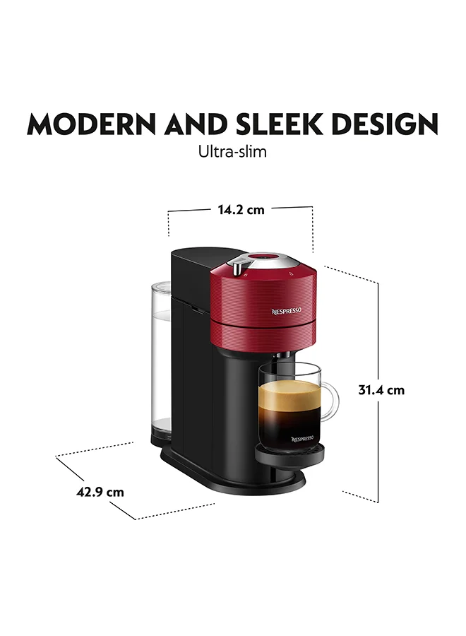Nespresso Vertuo Next 1.1 L 1500 W GCV1-GB-RE-NE2 Red
