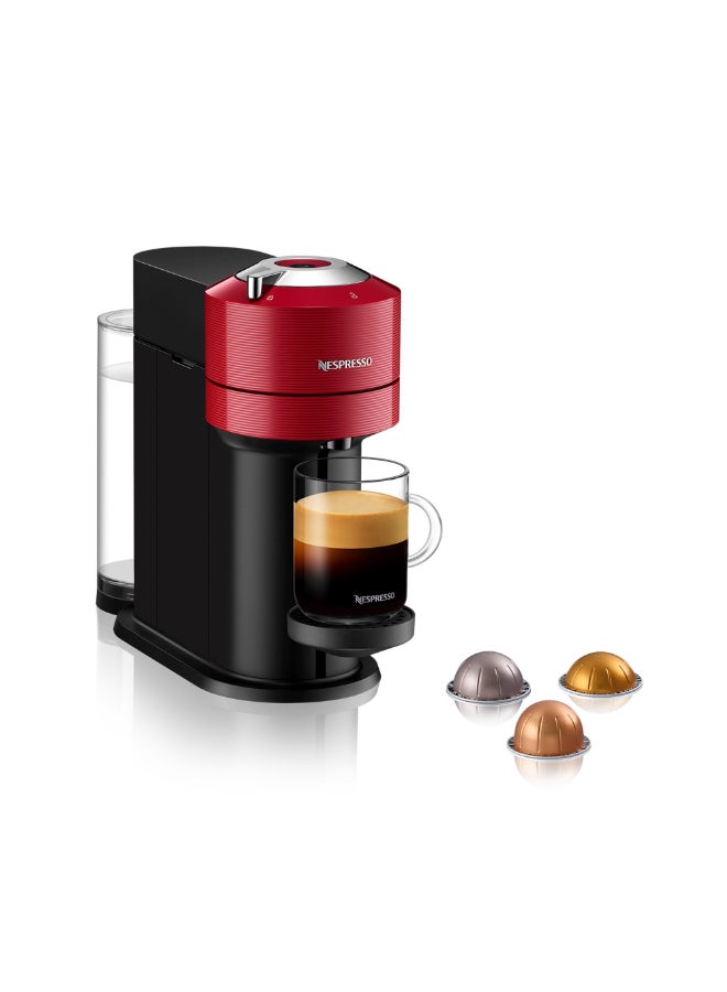 نسبرسو نسبريسو فيرتو نكست GCV1 ماكينة تحضير القهوة بالكبسولات، تحضر 7 أحجام أكواب للقهوة السوداء، 1.1 لتر، أحمر 1.1 L 1500 W GCV1-GB-RE-NE2 أحمر/أسود - Image 1