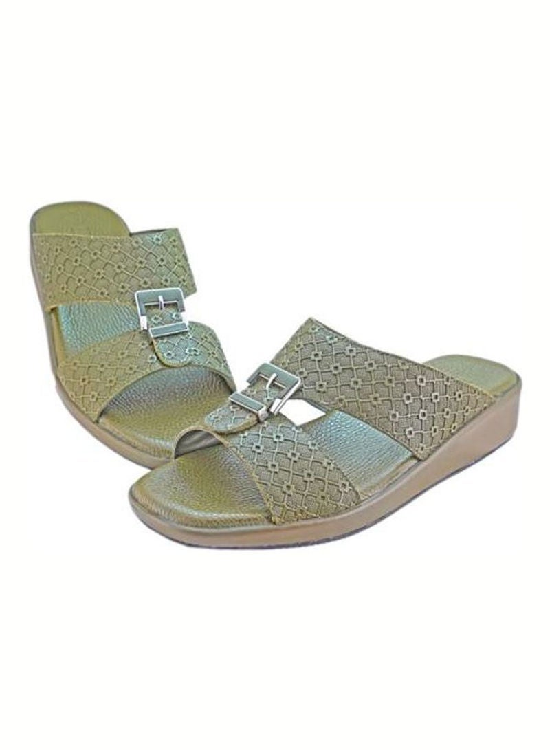 barjeel uno - Elegant Arabic Sandals Green - Image 1
